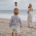 Load image into Gallery viewer, Child Rash Guard | Olive Stripe
