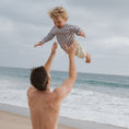 Load image into Gallery viewer, Child Rash Guard | Olive Stripe
