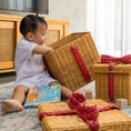 Load image into Gallery viewer, Rattan Storage Gift Boxes - Set of 2
