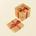 Load image into Gallery viewer, Rattan Storage Gift Boxes - Set of 2
