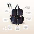 Load image into Gallery viewer, Recycled Adult Backpack Black

