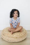 Load image into Gallery viewer, Red White & Blooms 2pc Bamboo Pajamas *see size notes
