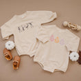 Load image into Gallery viewer, Retro Daisy Ghosts Organic Cotton Sweatshirt Romper
