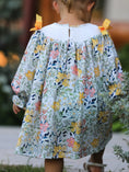 Load image into Gallery viewer, Fall  Embroidery Smocking Bow Floral Leaf Baby Girls Dress
