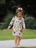 Load image into Gallery viewer, Western Horse Print Long Sleeve Dress
