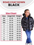 Load image into Gallery viewer, Car Seat Coat | The Road Coat Down - Black
