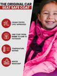 Load image into Gallery viewer, Car Seat Coat | The Road Coat Down - Fuchsia
