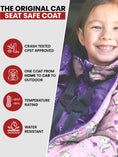 Load image into Gallery viewer, Car Seat Coat | The Road Coat Down - Unicorn Print
