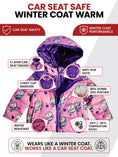 Load image into Gallery viewer, Car Seat Coat | The Road Coat Down - Unicorn Print
