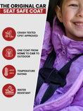 Load image into Gallery viewer, Car Seat Coat | The Road Coat Down - Lilac/Plum
