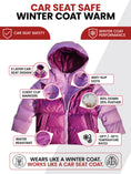 Load image into Gallery viewer, Car Seat Coat | The Road Coat Down - Lilac/Plum
