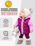 Load image into Gallery viewer, Car Seat Coat | The Road Coat Down - Lilac/Plum
