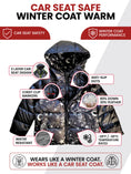 Load image into Gallery viewer, Car Seat Coat | The Road Coat Down - Rocketship Print
