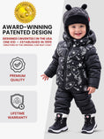 Load image into Gallery viewer, Car Seat Coat | The Road Coat Down - Rocketship Print
