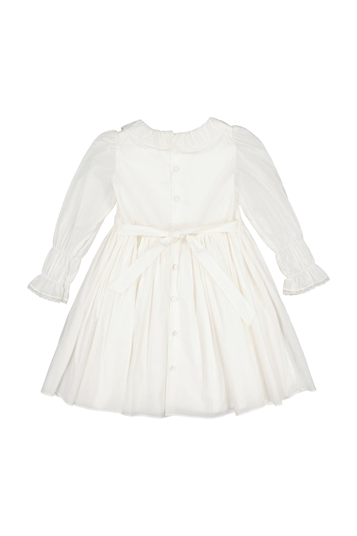 MARIE ANTOINETTE WHITE SMOCKED DRESS