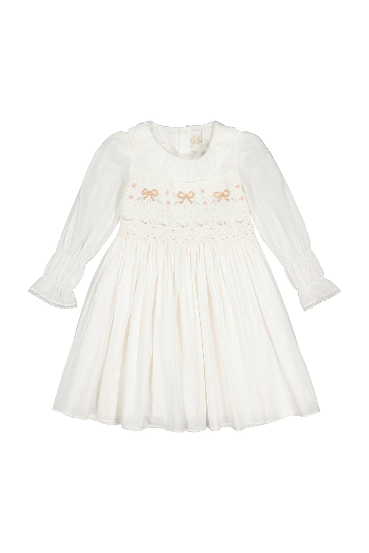 MARIE ANTOINETTE WHITE SMOCKED DRESS