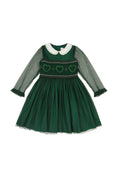 Load image into Gallery viewer, SARAH EMERALD SMOCKED DRESS
