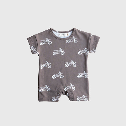 French Terry Romper | Dirt Bike