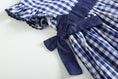 Load image into Gallery viewer, Royal Blue Gingham A-Line Dress
