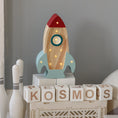 Load image into Gallery viewer, Little Lights Mini Rocket Ship Lamp
