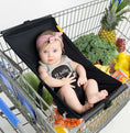 Load image into Gallery viewer, Baby Shopping Cart Hammock | Black Fabric
