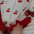 Load image into Gallery viewer, Knit Ruffle Romper | Cherry
