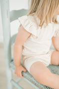Load image into Gallery viewer, Ruffle Ribbed Short Set - Cream
