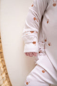 Load image into Gallery viewer, Fleur Ribbed Baby Pajamas | Ruffle Zipper Romper
