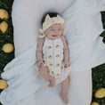 Load image into Gallery viewer, Knit Ruffle Romper | Lemon
