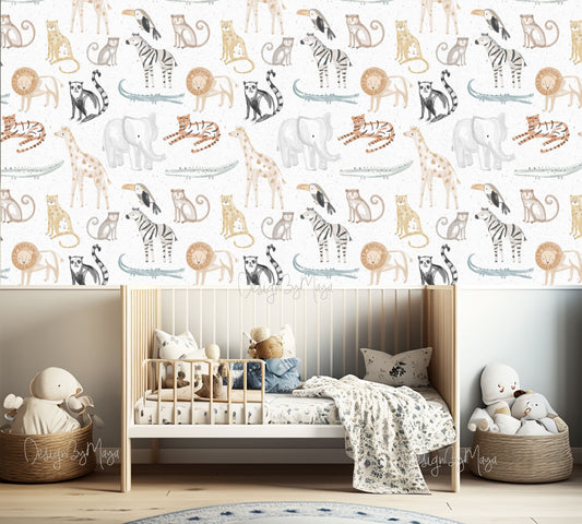 Arctic Animals Wallpaper - Nursery Wall Decor Wallpapers