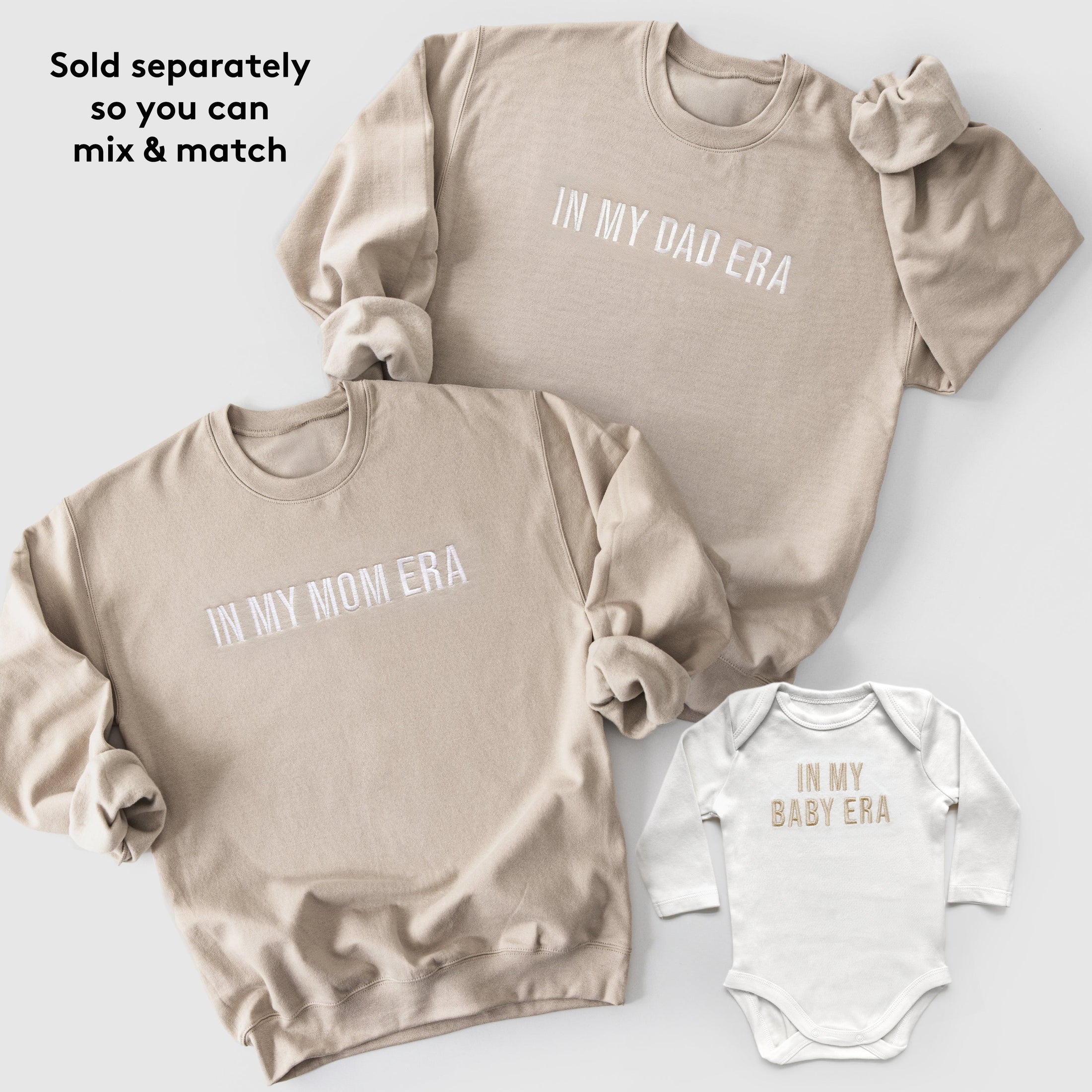 In My Mom Era, Dad Era and Baby Era Family Matching Outfits