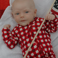 Load image into Gallery viewer, Bamboo Zip Pajamas | Scarlet Gingham
