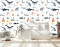 Load image into Gallery viewer, Alphabet Wallpaper - Nursery Wall Decor Wallpapers
