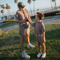 Load image into Gallery viewer, Child Terry Short Set | Cola Stripe
