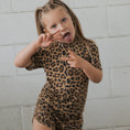 Load image into Gallery viewer, Girl's Bamboo Short Set | Leopard
