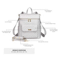 Load image into Gallery viewer, Signature Diaper Bag Pearl White
