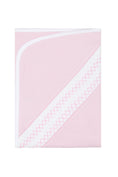 Load image into Gallery viewer, Signature Smocked Girls Receiving Blanket
