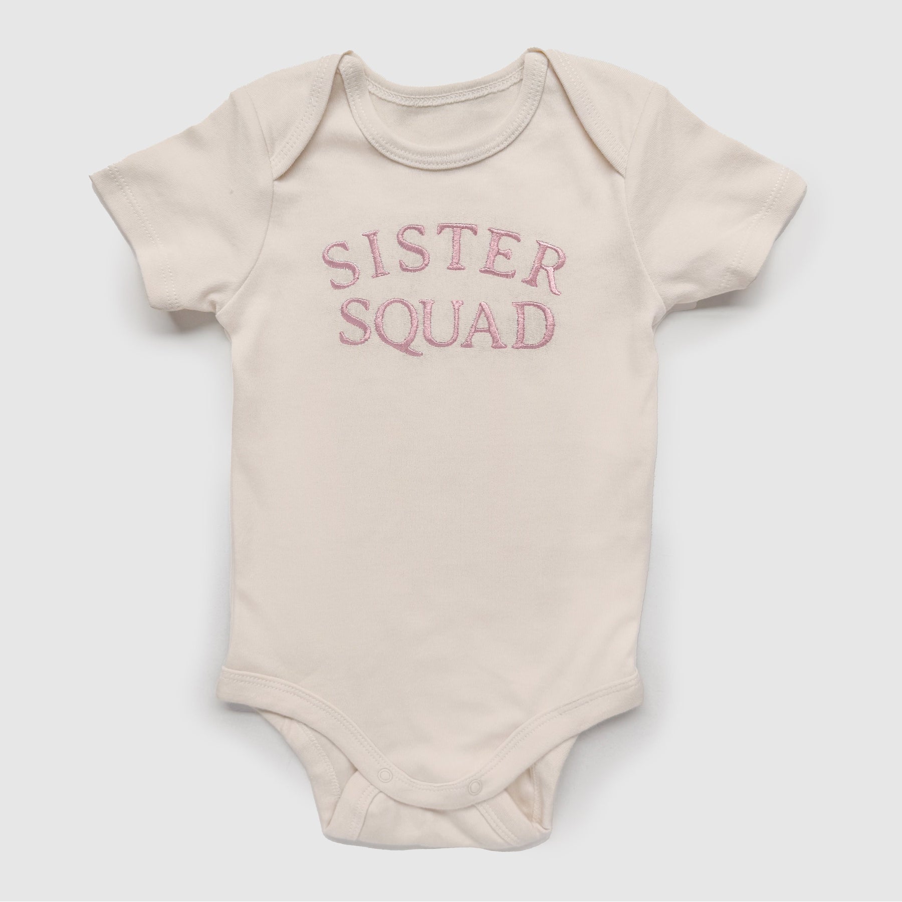 Embroidered "Sister Squad" Coordinating Sister Outfits