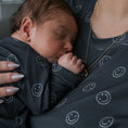 Load image into Gallery viewer, Bamboo Zip Pajamas | Smiley Ribbed
