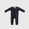 Load image into Gallery viewer, Bamboo Zip Pajamas | Smiley Ribbed
