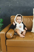 Load image into Gallery viewer, Spooky Dude Hooded Sweatshirt Romper *3-6m left
