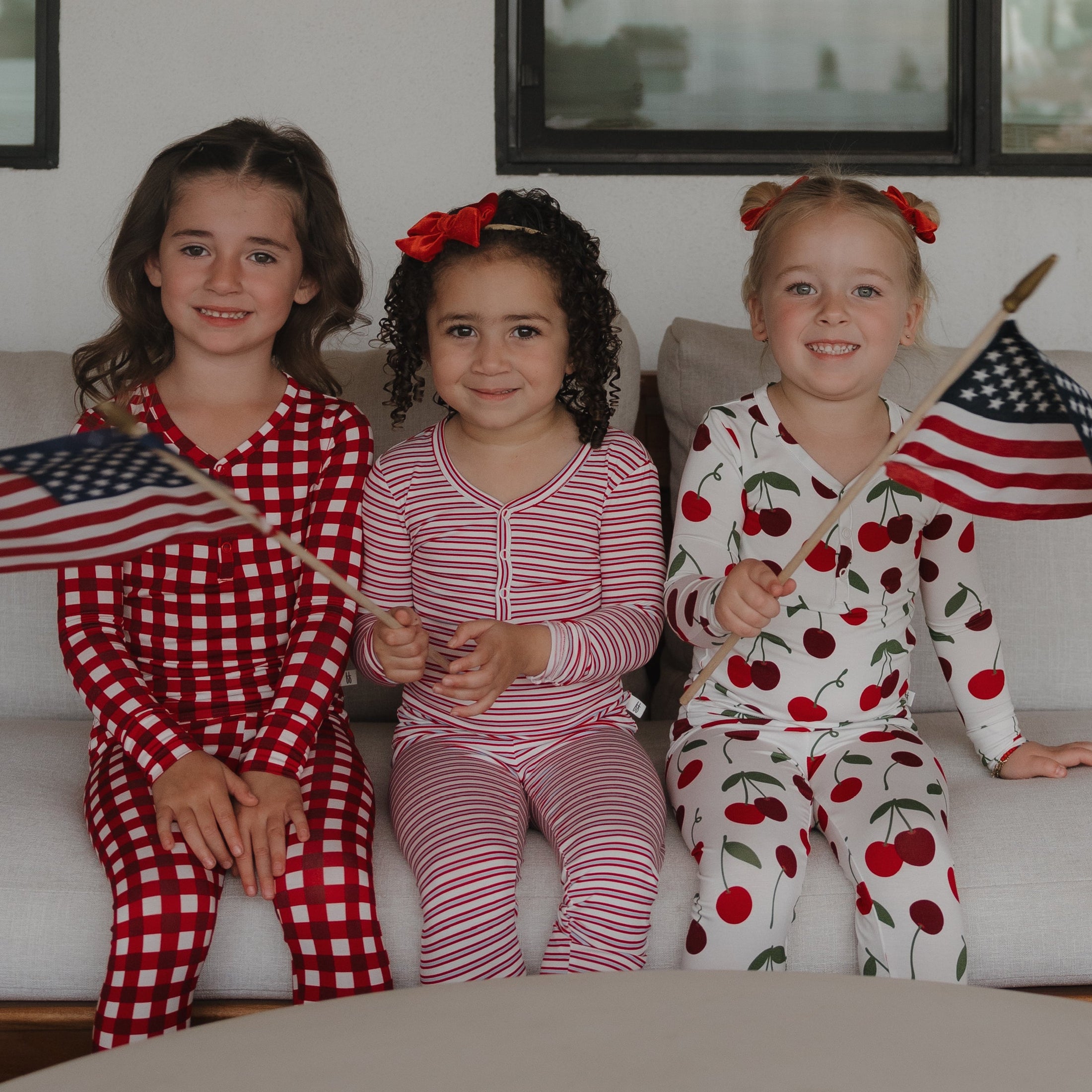Bamboo Two Piece Pajamas | Scarlet Gingham