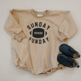 Load image into Gallery viewer, Sunday Funday Football Sweatshirt Romper - more colors
