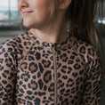 Load image into Gallery viewer, *PRE-ORDER* Girl's Long Sleeve Swimsuit | Leopard
