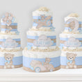 Load image into Gallery viewer, Teddy Bear Diaper Cake Collection - Blue
