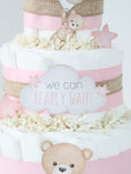 Load image into Gallery viewer, Teddy Bear Diaper Cake Collection - Pink
