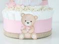 Load image into Gallery viewer, Teddy Bear Diaper Cake Collection - Pink
