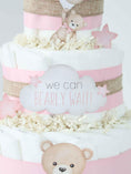 Load image into Gallery viewer, Teddy Bear Diaper Cake Collection - Pink
