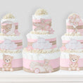 Load image into Gallery viewer, Teddy Bear Diaper Cake Collection - Pink
