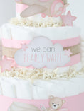 Load image into Gallery viewer, Teddy Bear Diaper Cake Collection - Pink

